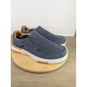 OrthoComfoot Mens Blue Canvas Slip On Loafers Casual Comfort Shoes Size EU‎ 47